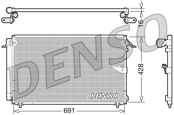 Конденсатор, кондиционер - DCN51008 DENSO
