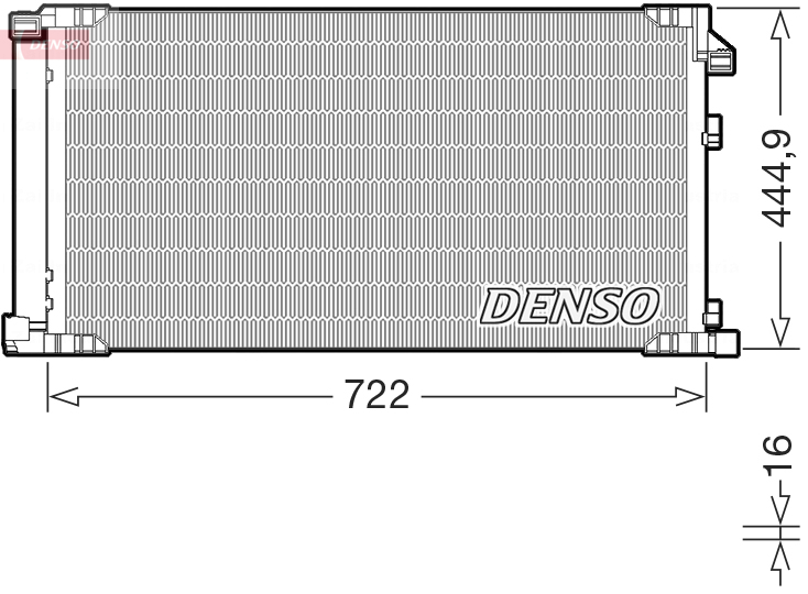 Condenser, air conditioning - DCN51019 DENSO