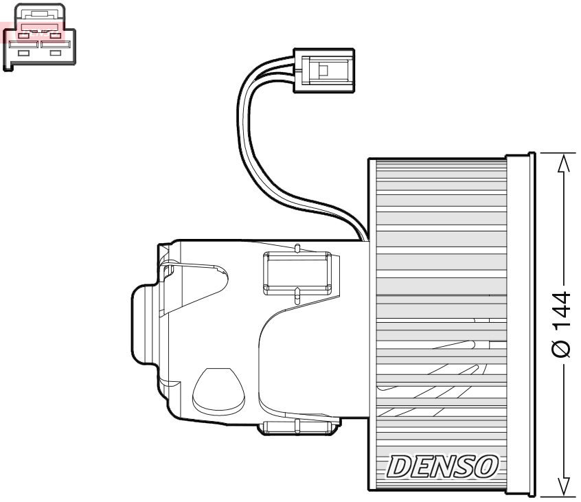 Interior Blower - DEA05008 DENSO