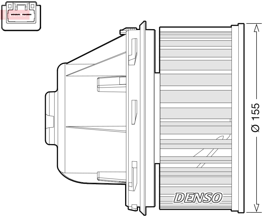 Ventilatore abitacolo - DEA10053 DENSO