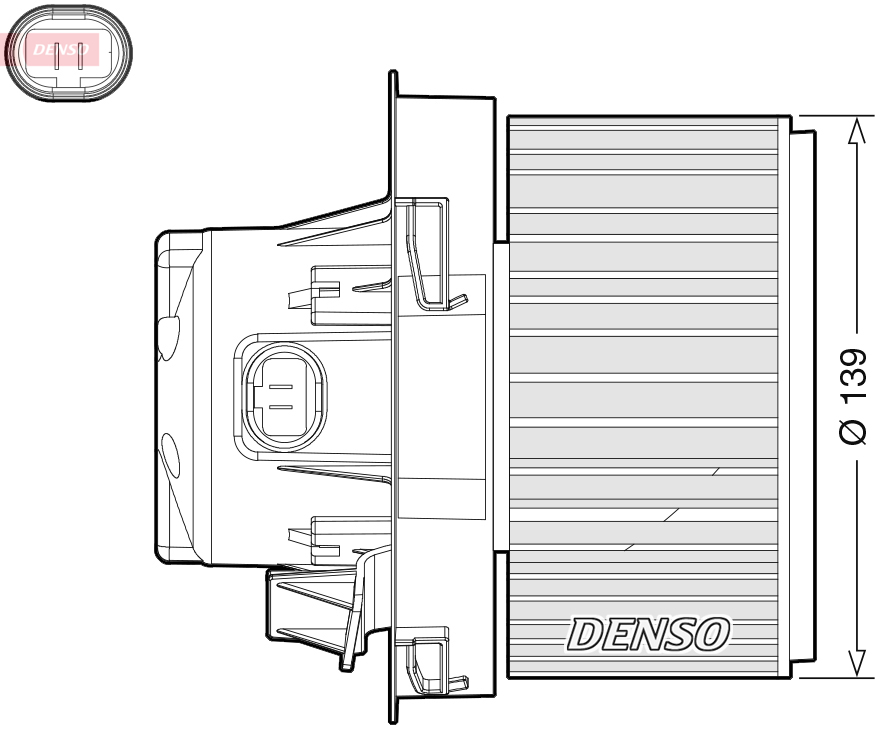 vidaus pūtiklis - DEA21012 DENSO