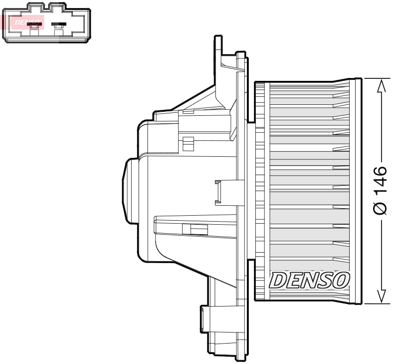 Ventilatore abitacolo - DEA21014 DENSO