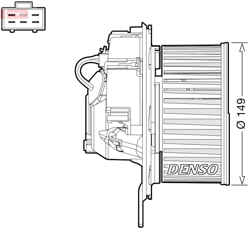 Interior Blower - DEA32005 DENSO