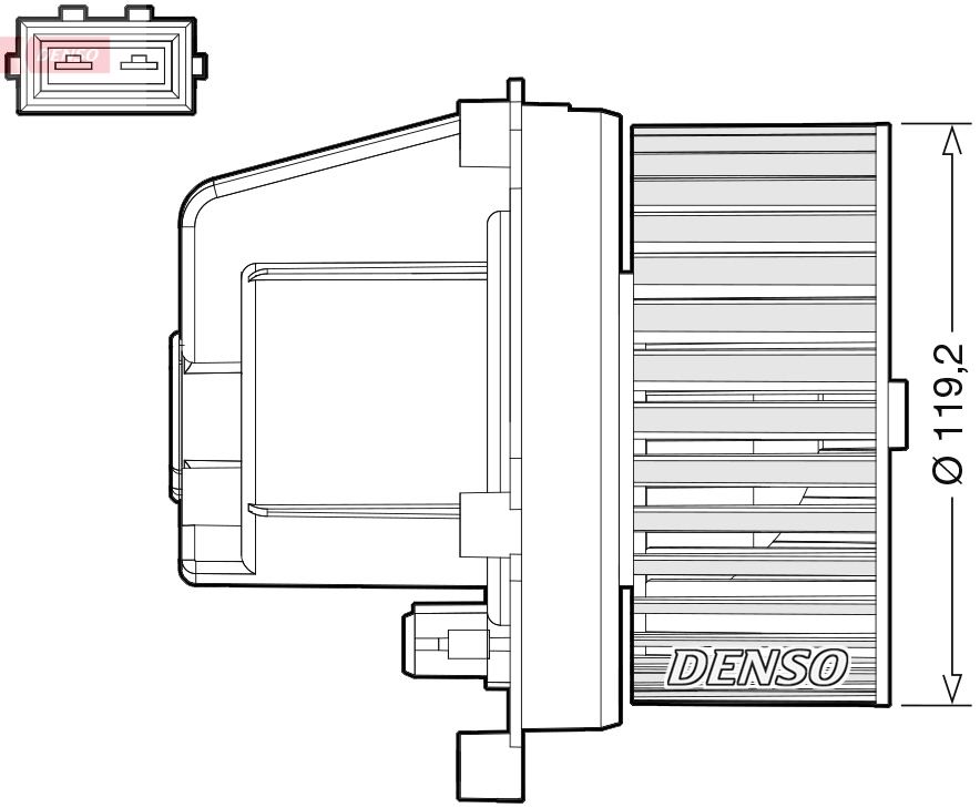 Ventilatore abitacolo - DEA33003 DENSO