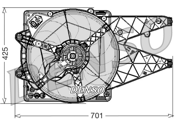 Fan, radiator - DER01030 DENSO