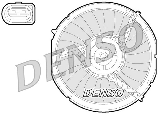 Fan, radiator - DER02003 DENSO