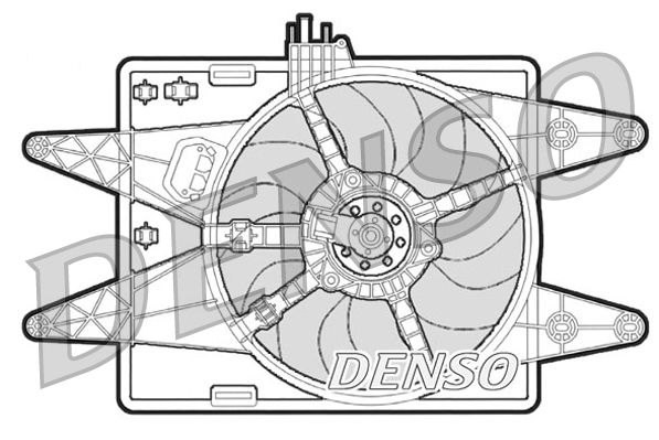 Ventola, Raffreddamento motore - DER09022 DENSO