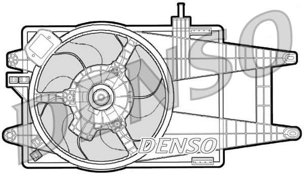 Fan, radiator - DER09040 DENSO