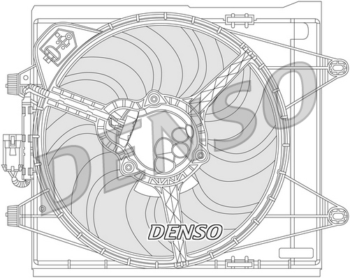 Fan, radiator - DER09051 DENSO