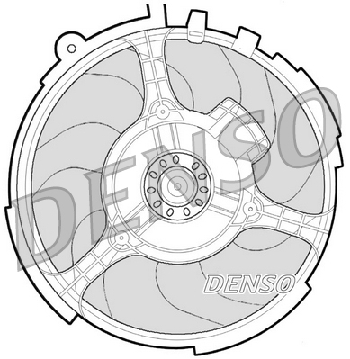 Fan, radiator - DER09060 DENSO