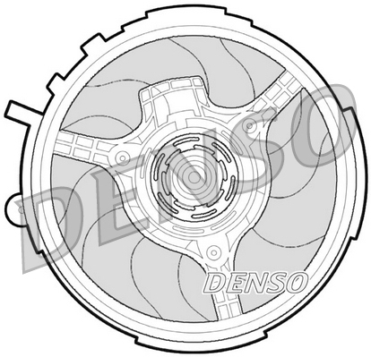 Fan, radiator - DER09061 DENSO