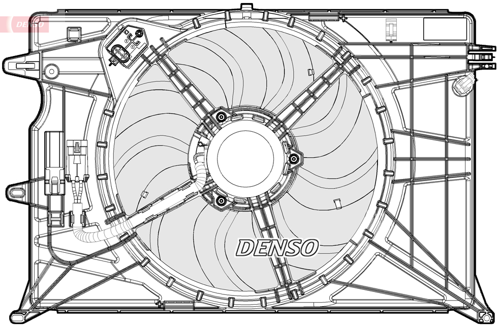 Fan, radiator - DER09073 DENSO