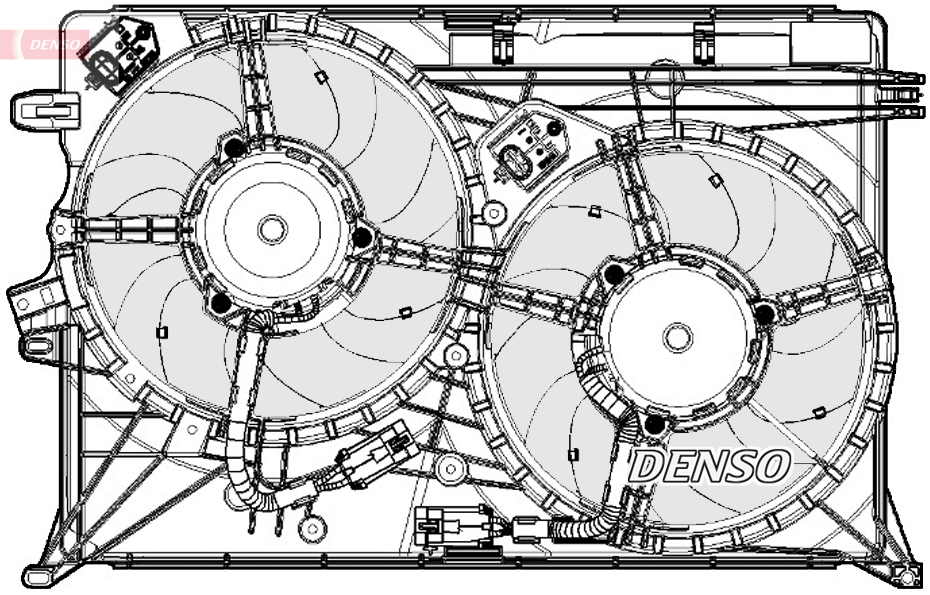 Fan, radiator - DER09075 DENSO