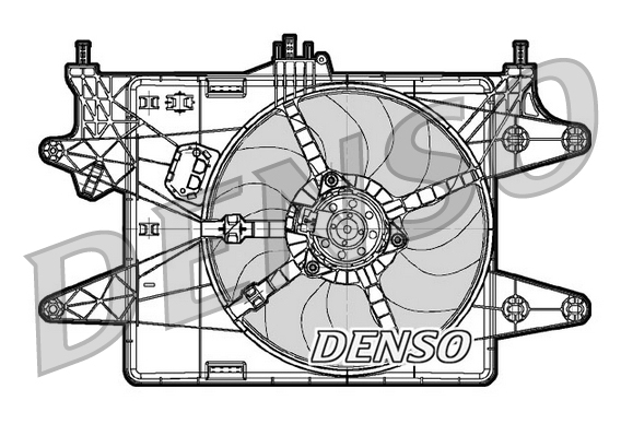 Fan, radiator - DER09081 DENSO