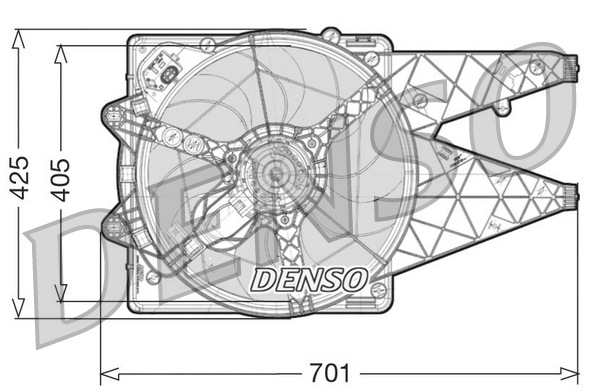 Fan, radiator - DER09100 DENSO