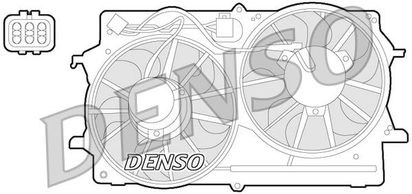 Fan, radiator - DER10007 DENSO
