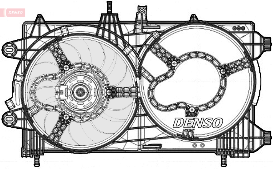 Fan, radiator - DER13012 DENSO