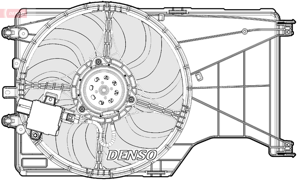 Fan, radiator - DER20001 DENSO