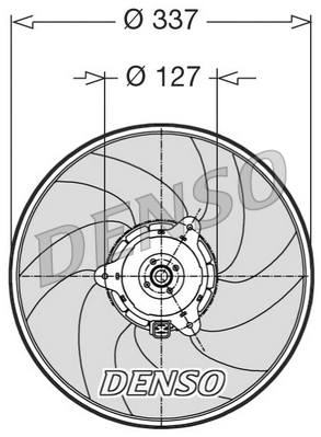 Fan, radiator - DER21002 DENSO