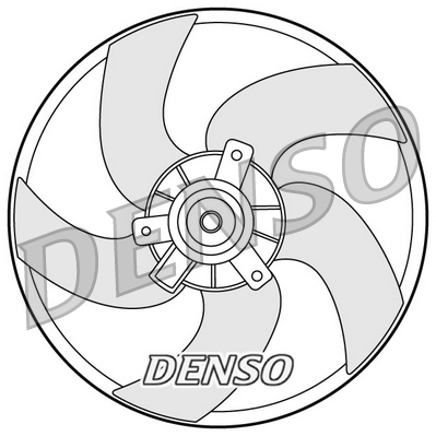Fan, radiator - DER21011 DENSO
