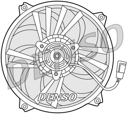 Вентилятор, охлаждение двигателя - DER21015 DENSO