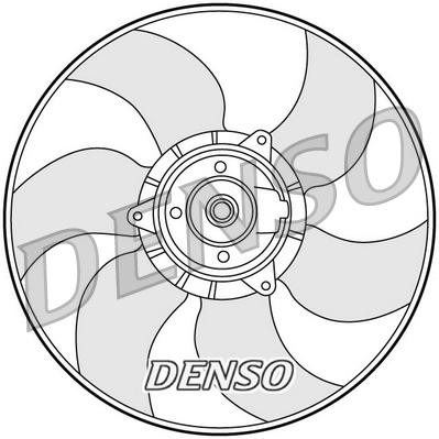 Fan, radiator - DER23001 DENSO
