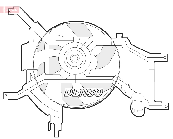 Fan, radiator - DER37002 DENSO