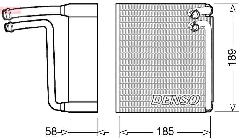 Evaporatore, Climatizzatore - DEV09025 DENSO