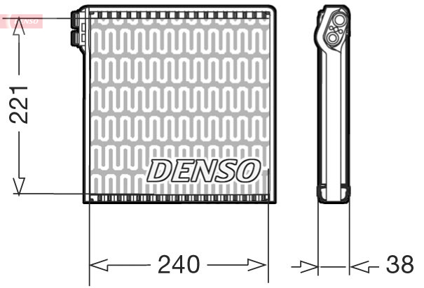 Испаритель, кондиционер - DEV09102 DENSO