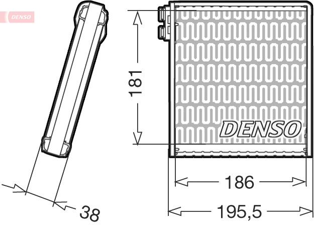Испаритель, кондиционер - DEV09103 DENSO
