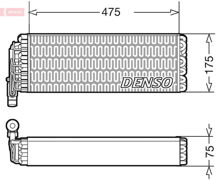 Испаритель, кондиционер - DEV12003 DENSO