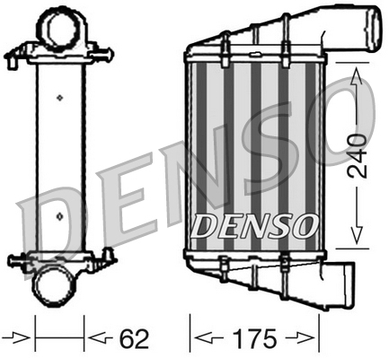 Intercooler, charger - DIT02001 DENSO