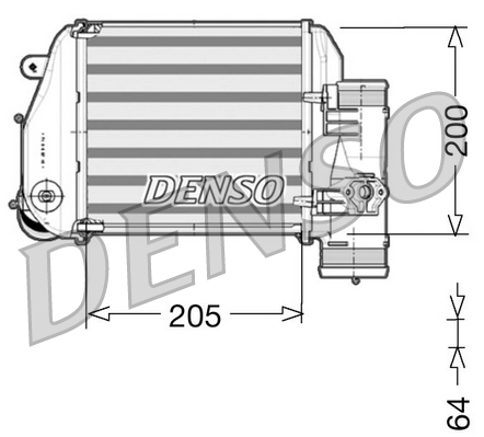 Intercooler, charger - DIT02024 DENSO