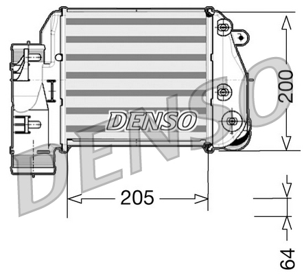Intercooler, charger - DIT02025 DENSO