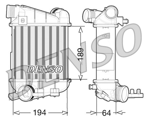 Intercooler - DIT02027 DENSO