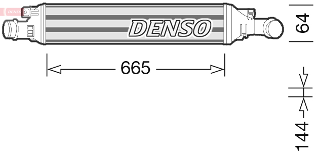 Интеркулер - DIT02036 DENSO