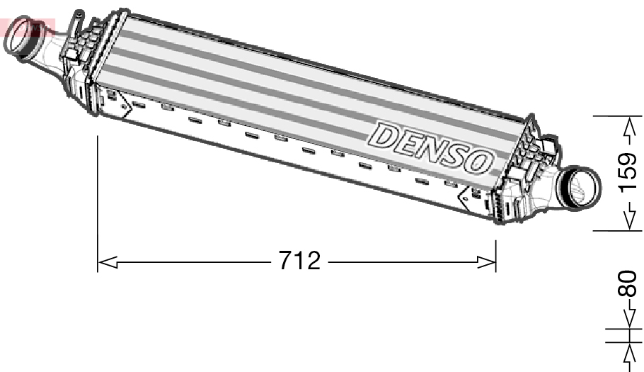 Intercooler, charger - DIT02038 DENSO