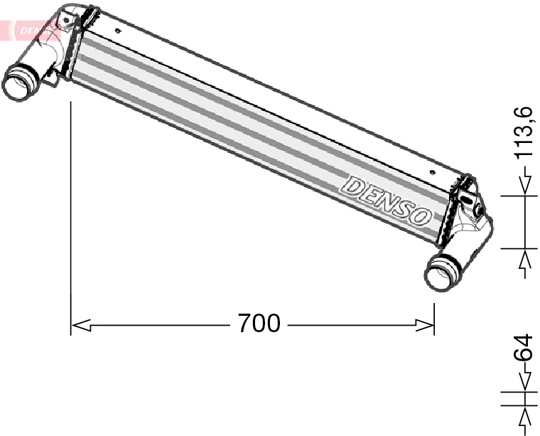 Intercooler - DIT06010 DENSO