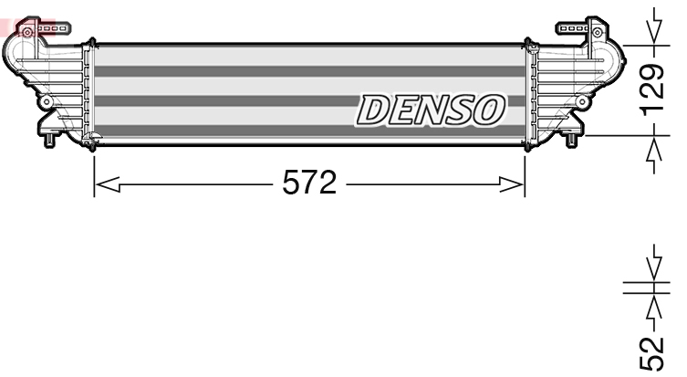Интеркулер - DIT09121 DENSO