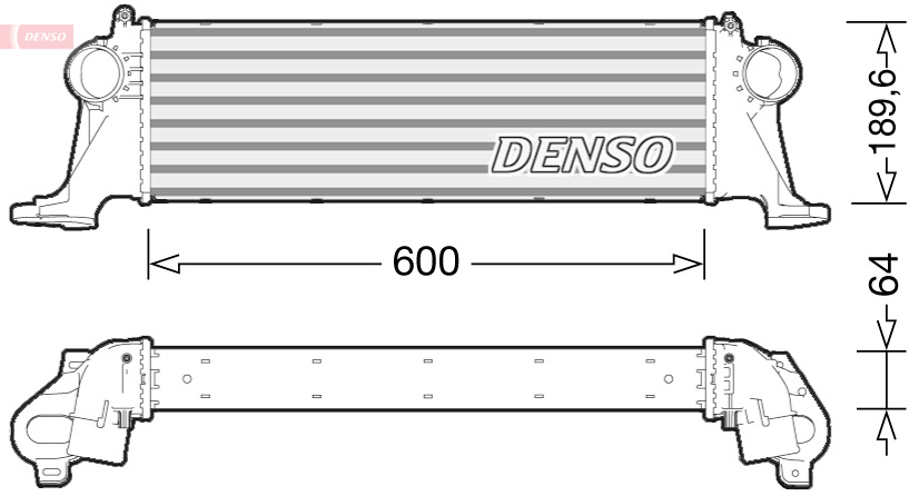 Intercooler, charger - DIT12004 DENSO
