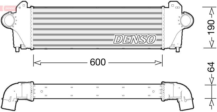 Intercooler, charger - DIT12005 DENSO