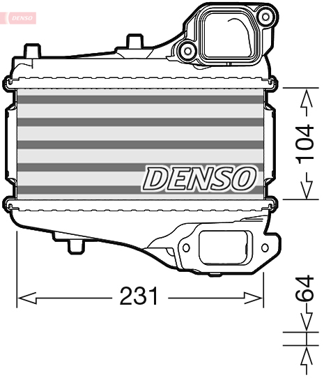 Intercooler, charger - DIT40001 DENSO