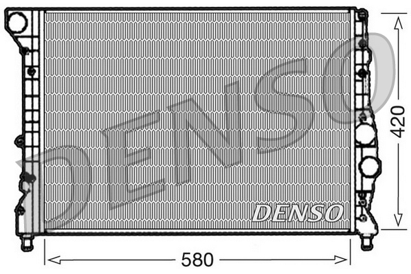 Radiator, engine cooling - DRM01001 DENSO