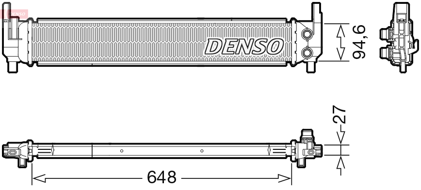 Radiator, engine cooling - DRM02042 DENSO