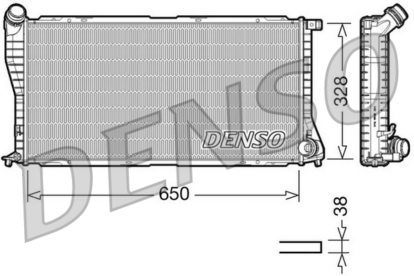 Radiator, engine cooling - DRM05002 DENSO