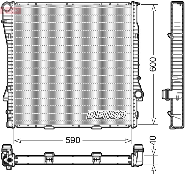 Radiatore, Raffreddamento motore - DRM05112 DENSO