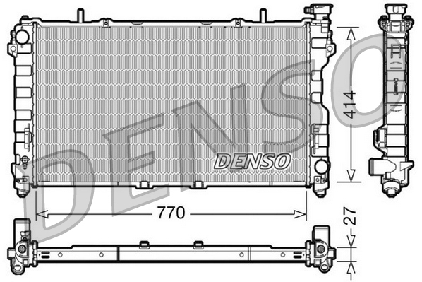 Radiatore, Raffreddamento motore - DRM06011 DENSO