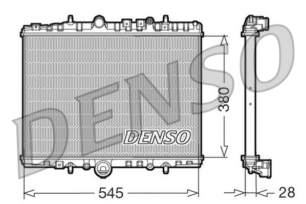 Radiatore, Raffreddamento motore - DRM07056 DENSO