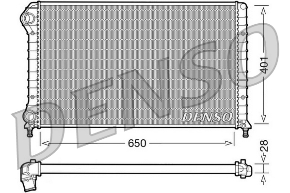 Radiator, engine cooling - DRM09061 DENSO