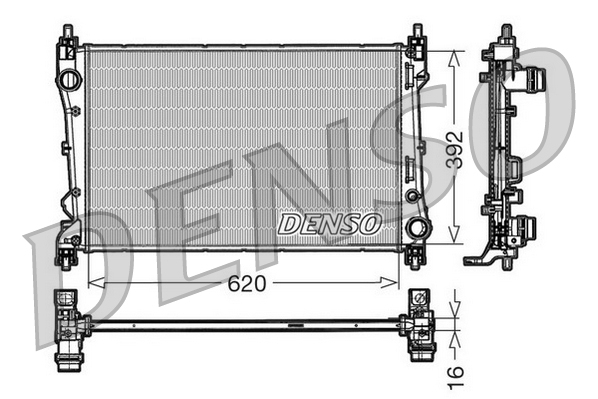 Radiatore, Raffreddamento motore - DRM09113 DENSO